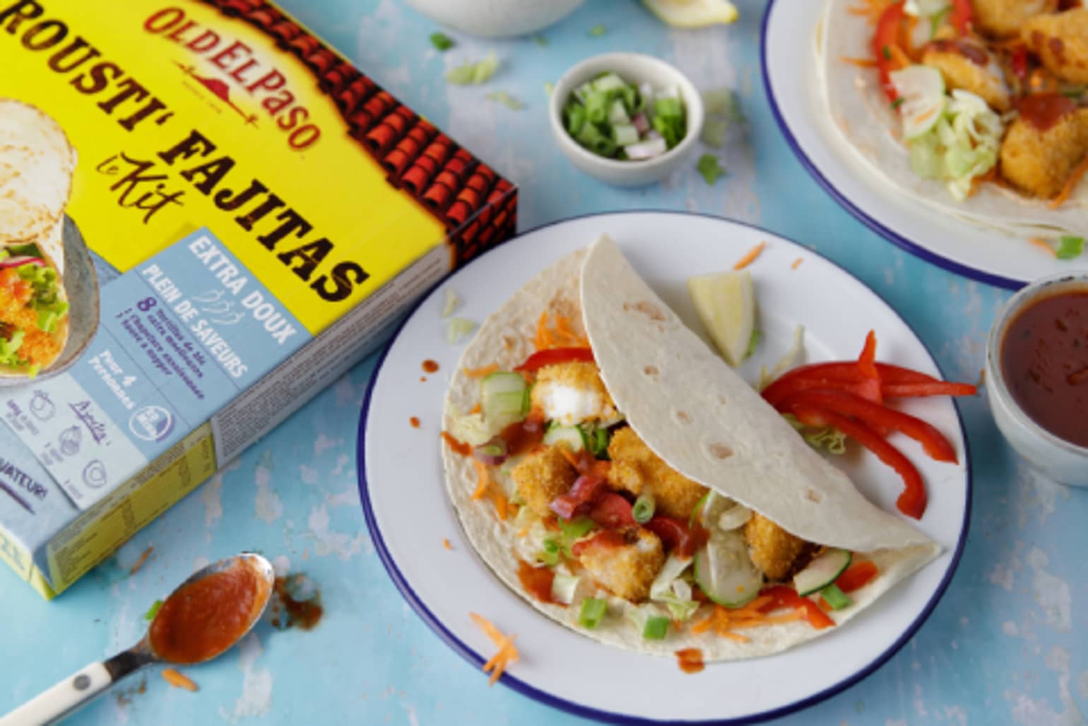 Tacos de poissons panées